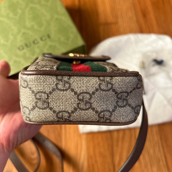 Like New Gucci Ophidia Messenger Bag Phone Pouch Crossbody Bag - Picture 5 of 16